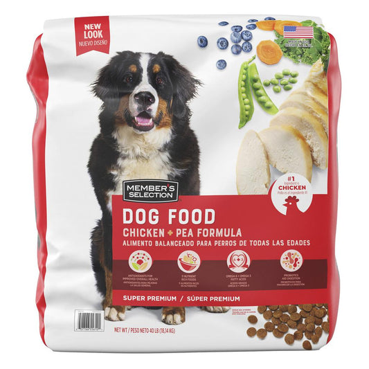 Alimento para Perros de Todas las Edades con Pollo y Guisantes 18.14 kg / 40 lb Member's Selection