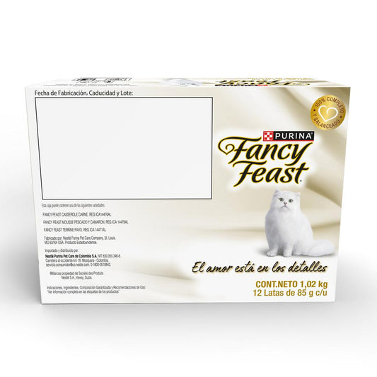 Purina Fancy Feast Alimento para Gatos Sabores Variados 12 Unidades / 85 g