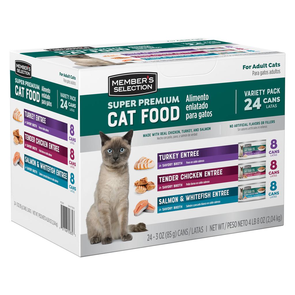 Comida Húmeda para Gatos Adultos – Pack 24 Latas de 85 g Sabores Surtidos