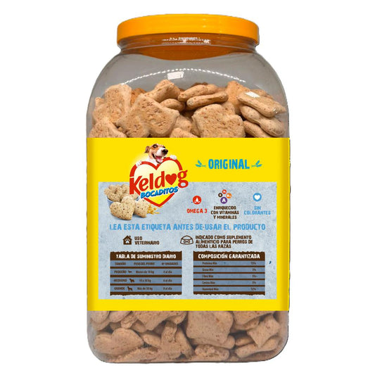 Keldog Bocaditos para Perro Suplemento Alimenticio 1 600 g