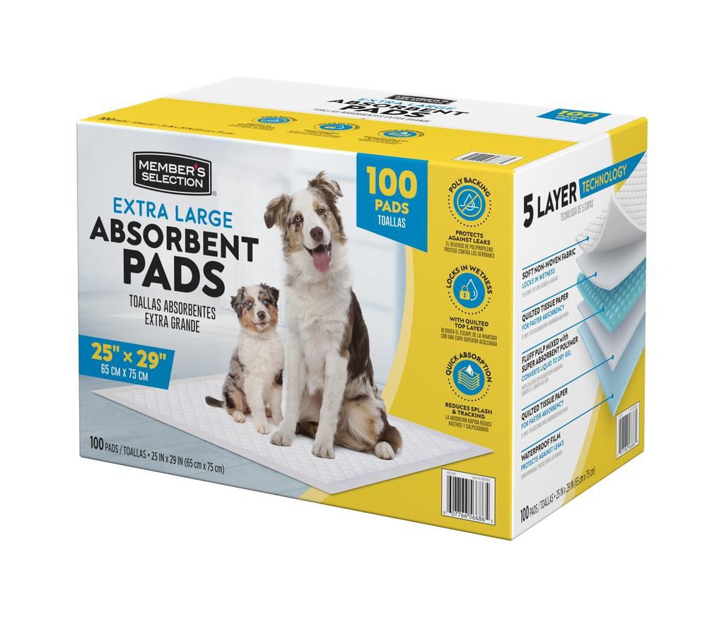 Tapetes Absorbentes Extra Grandes 100 Unidades 65 x 75 cm