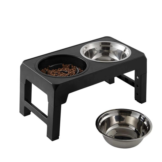 Comedero Doble Elevado para Perros 4 Alturas