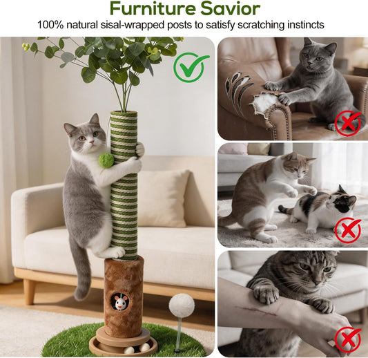 Torre Rascador Tipo Arbol Para Gatos
