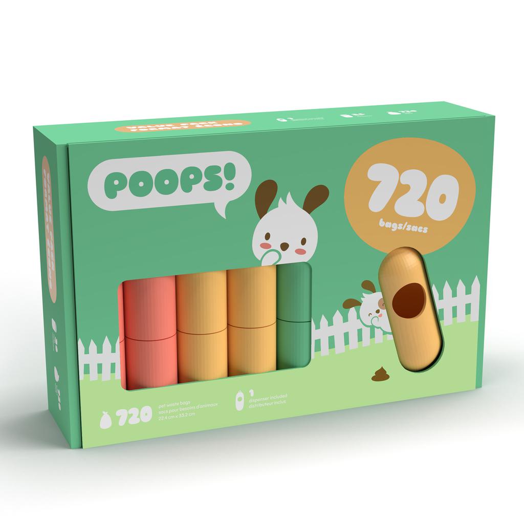 Bolsas para Desechos de Perro 720 Unidades + 1 Dispensador