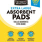 Tapetes Absorbentes Extra Grandes 100 Unidades 65 x 75 cm