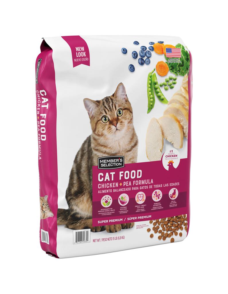 Alimento Balanceado con Pollo y Guisantes para Gatos de Todas las Edades 6.8 kg / 15 lb Member's Selection