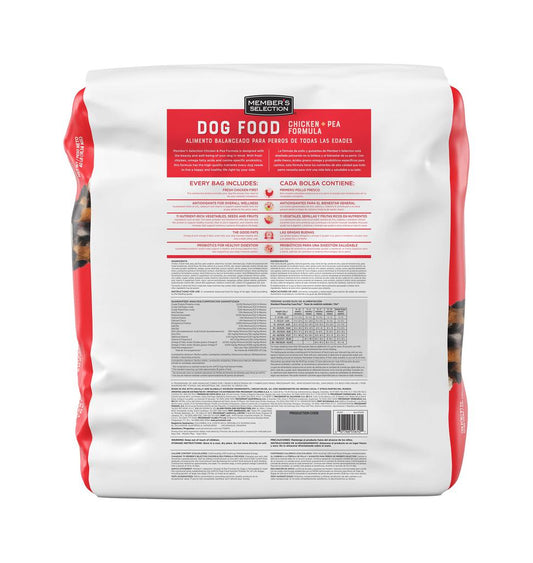 Alimento para Perros de Todas las Edades con Pollo y Guisantes 18.14 kg / 40 lb Member's Selection